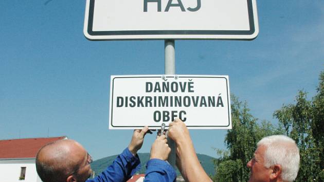 Háj u Duchcova - daňově diskriminovaná obec