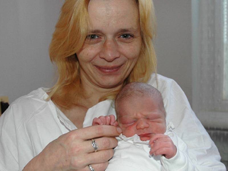 Maminka Marie Stehlíková se synem Jiřím