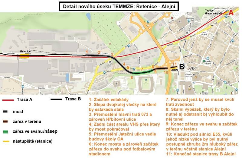 Projekt Teplické meziměstské železnice (TEMMŽE).