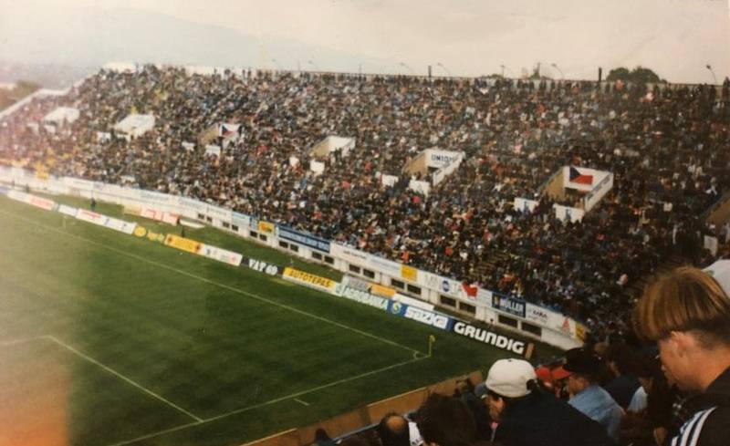 Devadesátky v Teplicích - září 1996, reprezentační duel ČR - Malta 6:0