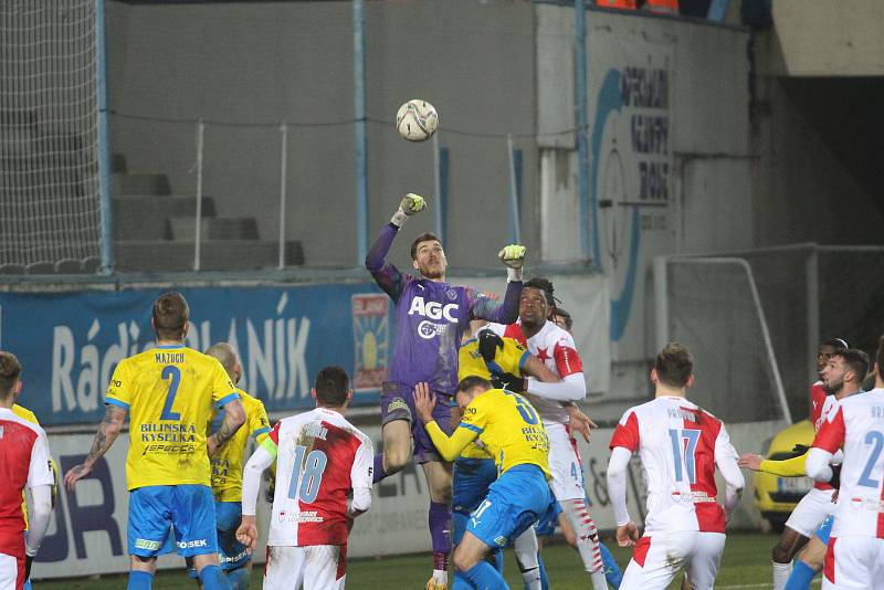 Tepličtí fotbalisté remizovali se Slavií doma 1:1.