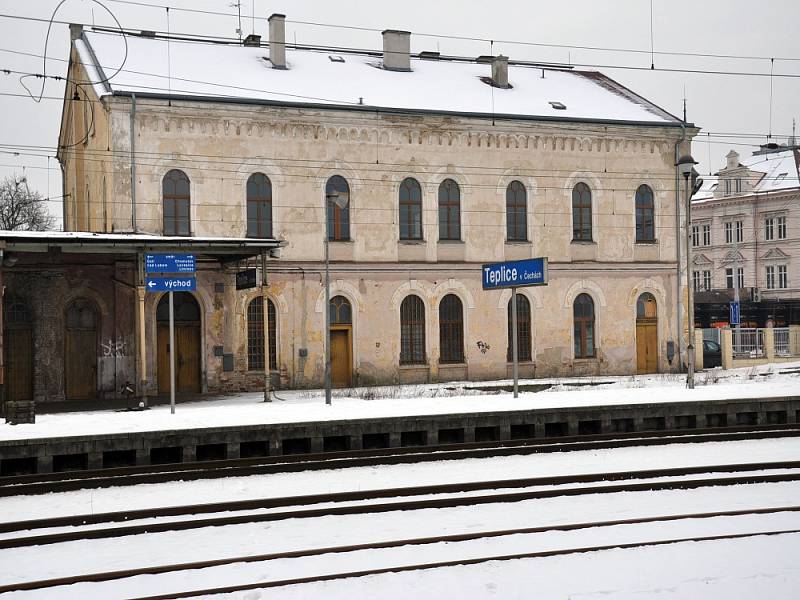 Nádraží Teplice v Čechách.