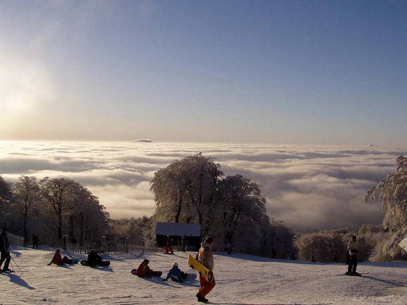 Hrobská sjezdovka na Bouřňáku.