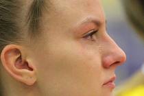 Liberecká Lucie Šulcová neudržela po finálové porážce slzy. 