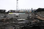 Bourání teplického zimního stadionu