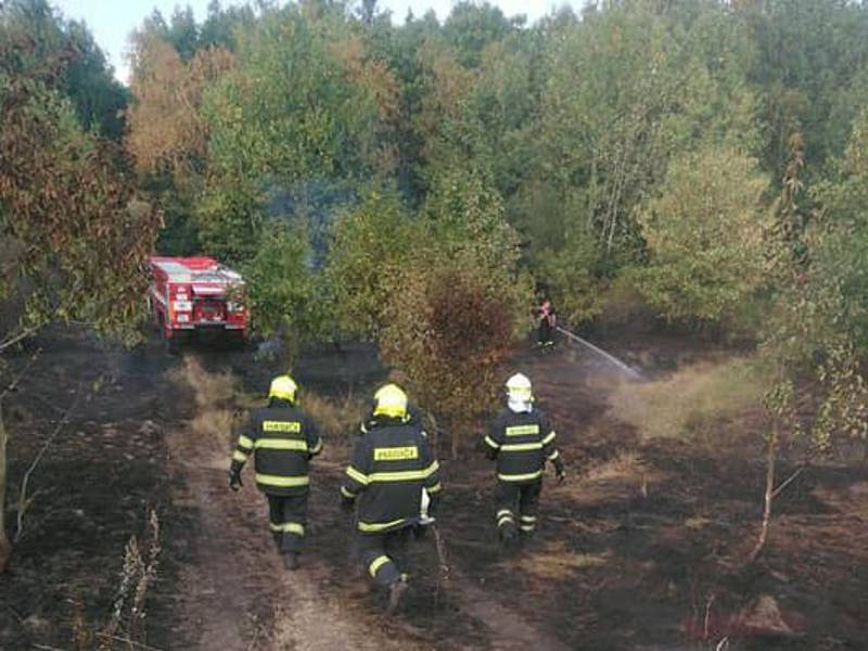 Celkem čtyřikrát vyjížděli hasiči z Proboštova k požáru louky u Přítkova.