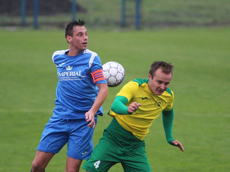 Duchcov (v modrém) - Postoloprty 3:1