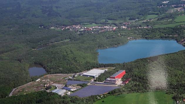 Újezdeček na Teplicku, průmyslová zóna pro zpracování lithia. Ilustrační foto