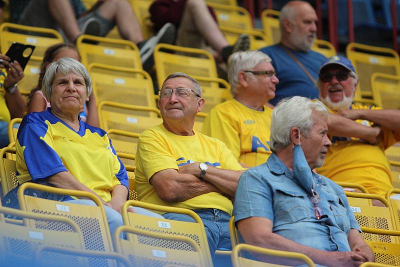 Diváci na fotbale Teplice - Zlín