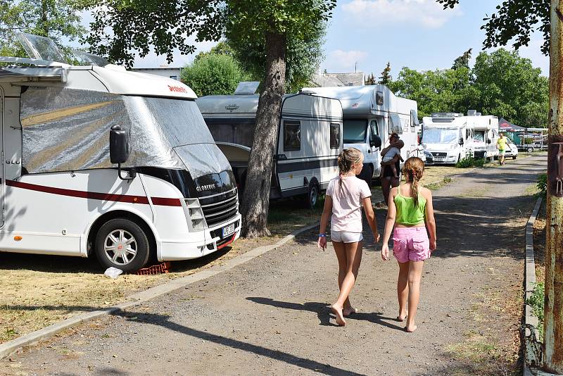 Vodní nádrž Barbora v Oldřichově u Duchcova.