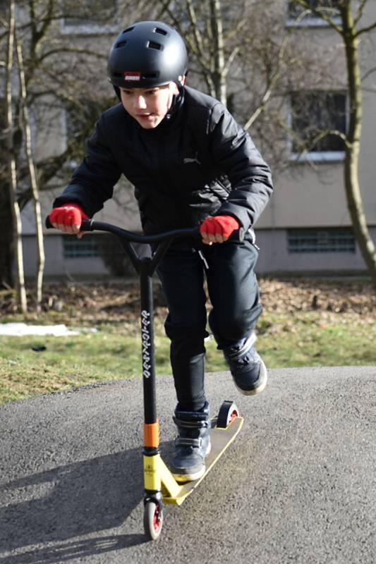 Pumptrackové hřiště v Teplicích.