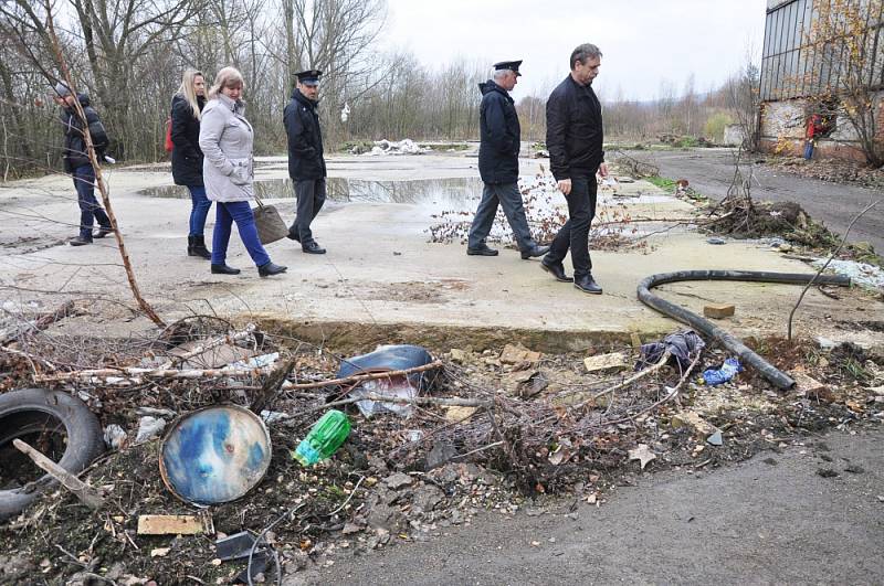 Problematický areál bývalého závodu Kamenina Háj u Duchcova