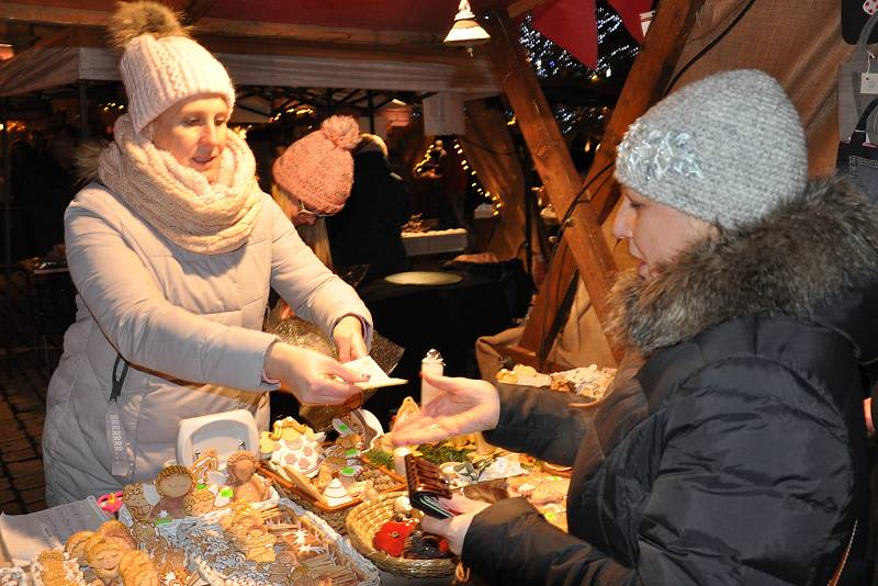 Vánoční trhy v Teplicích.