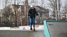 Skatepark v Teplicích vyhledávají chlapci i v zimních měsících