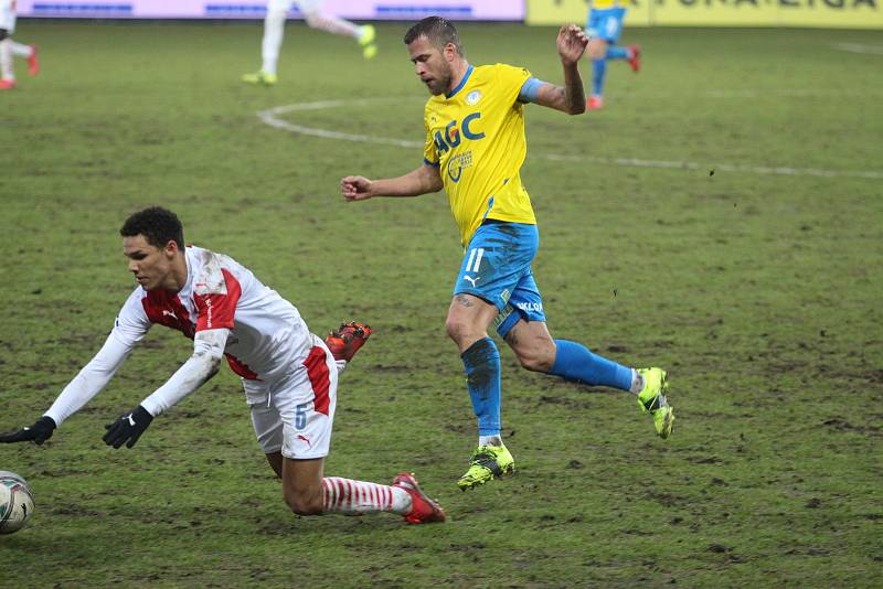 Tepličtí fotbalisté remizovali se Slavií doma 1:1.