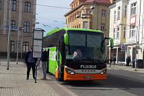 FlixBus v Teplicích.