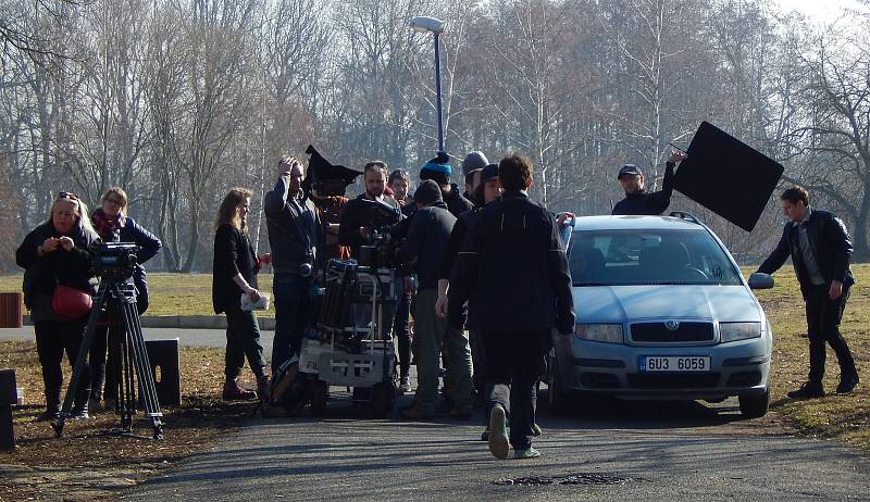 Ve středu proběhlo v Proboštově natáčení několika scén z epizody nového kriminálního seriálu České televize s názvem Sever.