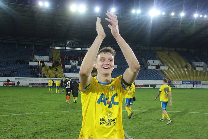 Teplice v posledním domácím utkání roku 2019 porazily Zlín 2:1.