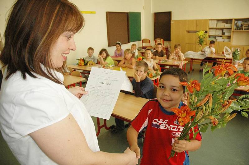 Vysvědčení na ZŠ Edisonova