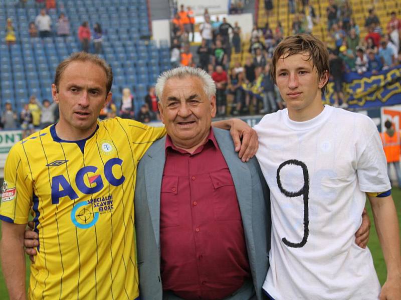 Rozlučkový zápas Pavla Verbíře. Teplice - Slovácko 1:1