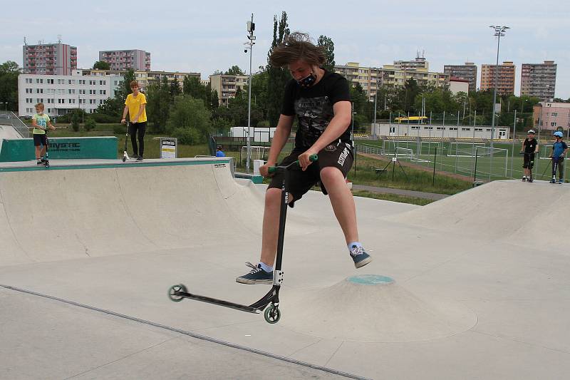 Skatepark Anger v Teplicích je po skončení karantény v obležení.