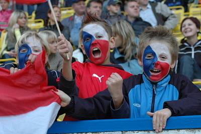 Fotbalové utkání české reprezentace s FK Teplice