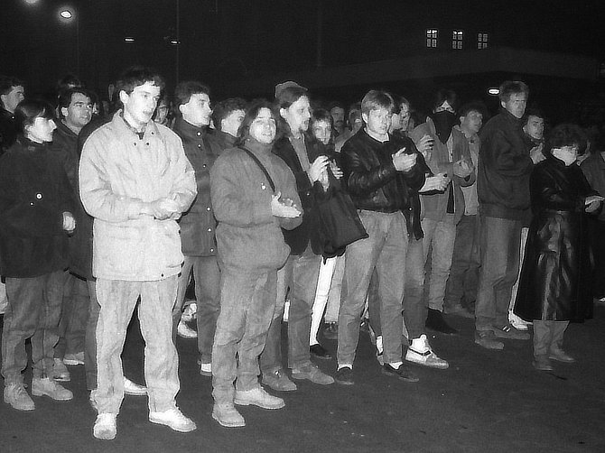 Ekologické demonstrace, které se konaly od 11. do 13. listopadu 1989 v Teplicích.