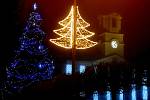 Rozsvícení vánočního stromu v Teplicích. Ilustrační foto