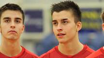 Futsalista Rapidu Ústí a reprezentace do 19 let Jaroslav Zápotocký (vlevo jeho bratr Jiří)