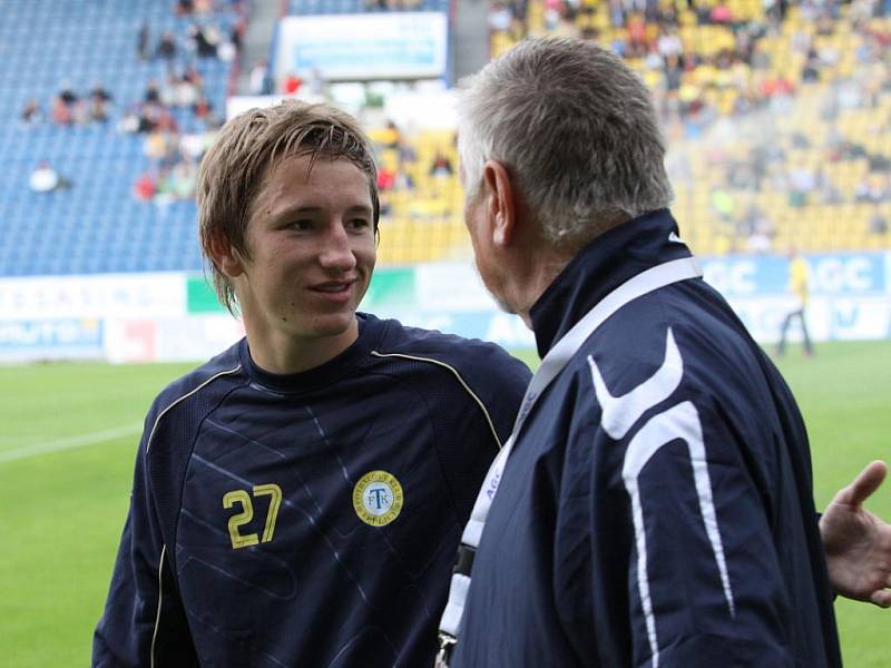 Rozlučkový zápas Pavla Verbíře. Teplice - Slovácko 1:1