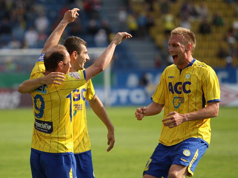 Rozlučkový zápas Pavla Verbíře. Teplice - Slovácko 1:1