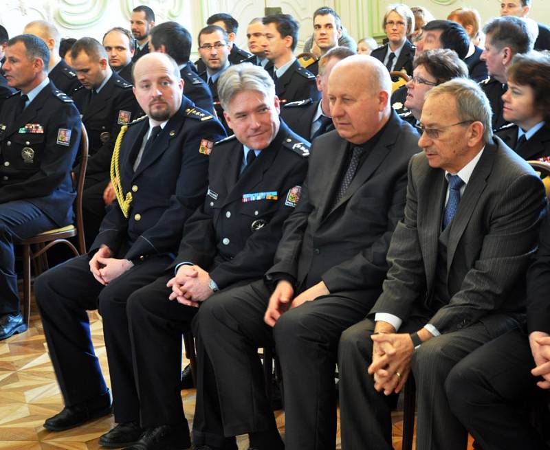 Vyhlášení Policisty roku Ústeckého kraje za rok 2014. 