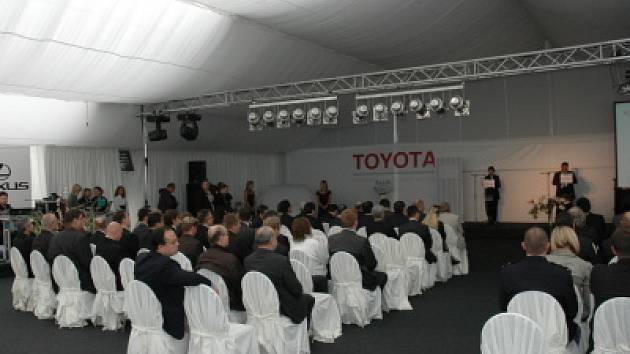 Slavnostní otevírání Toyoty v krupské zóně