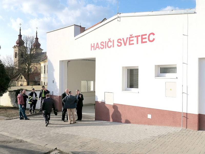 Slavnostní otevření hasičské zbrojnice ve Světci.