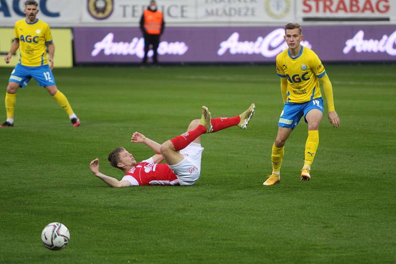 Teplice v důležitém utkání doma prohrály s Pardubicemi 1:2