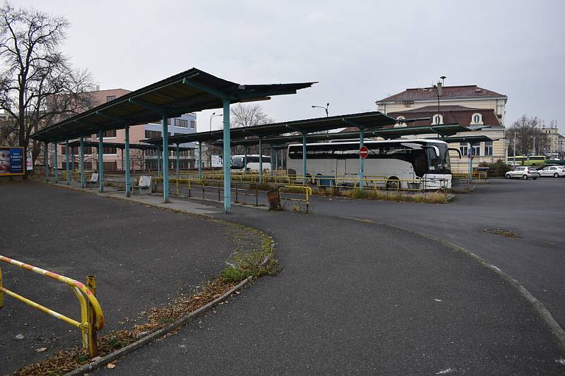 Bývalé autobusové nádraží v Teplicích.