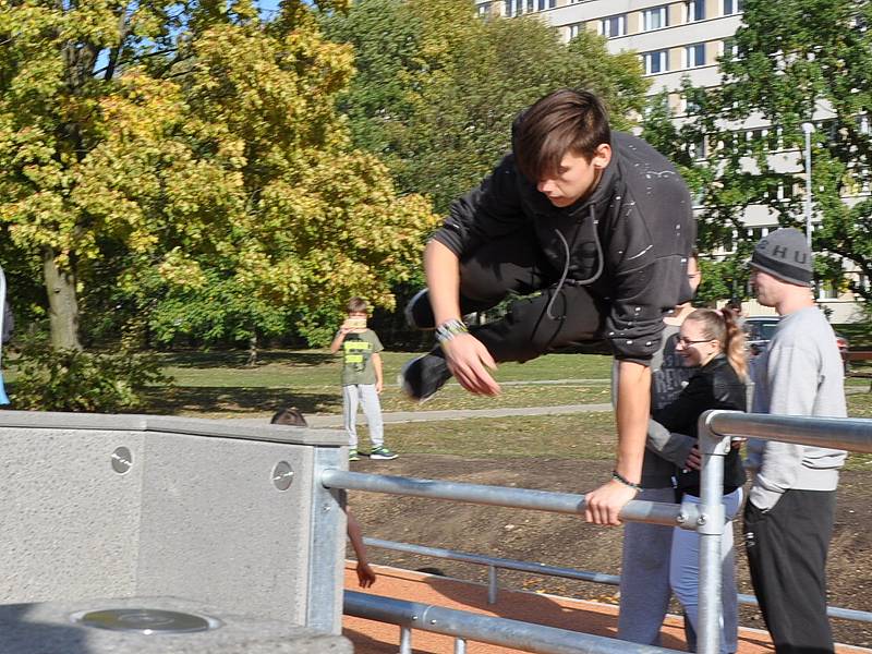 Parkourové hřiště na sídlišti Šanov II.