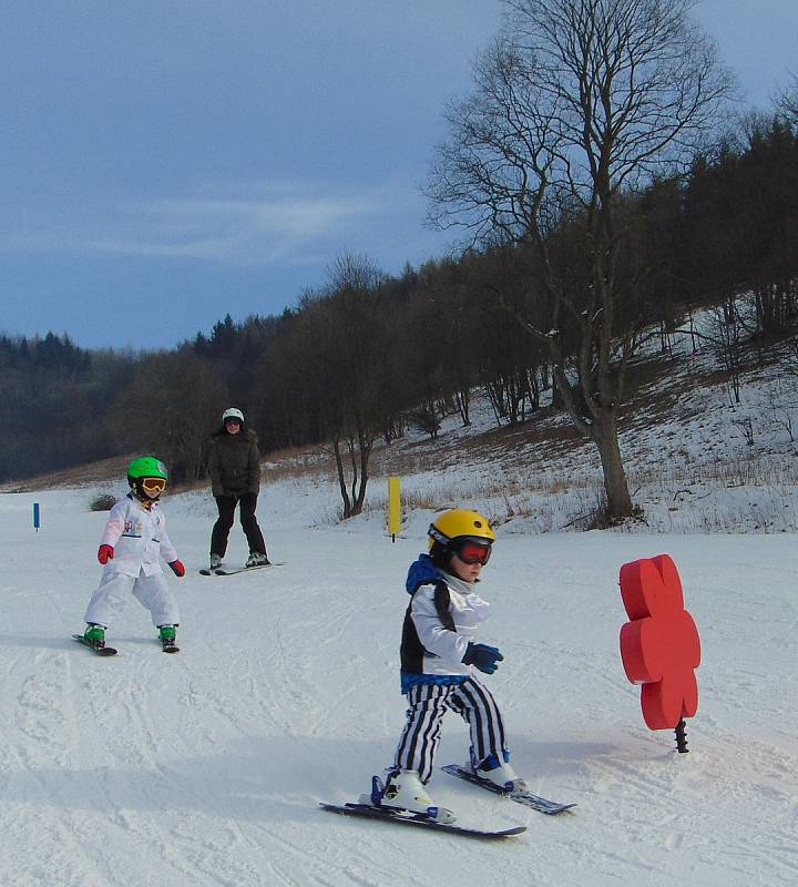 Tradiční karneval na sněhu zakončil v neděli 28. ročník lyžařské školy Snow v Mikulově na Teplicku.