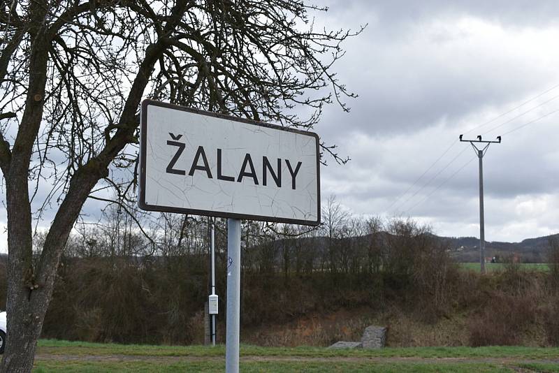 Obec Žalany.