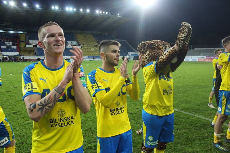 Teplice v posledním domácím utkání roku 2019 porazily Zlín 2:1.