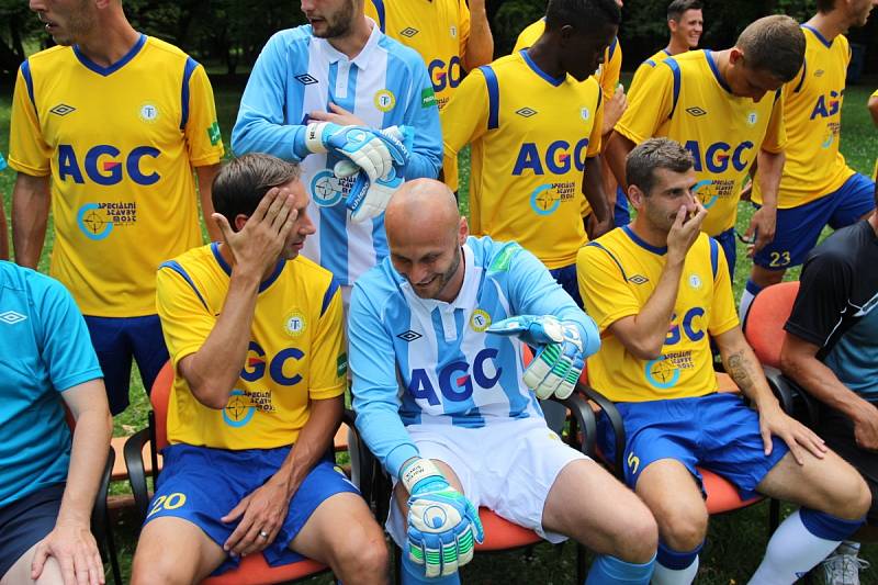 Focení FK Teplice v Zámecké zahradě