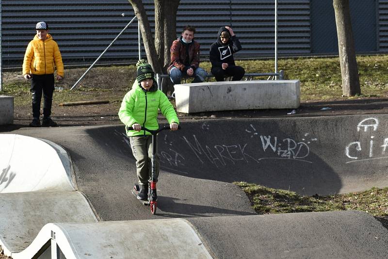 Pumptrackové hřiště v Teplicích.