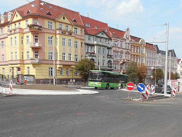 Nový kruhák Bílinská - Lounská.