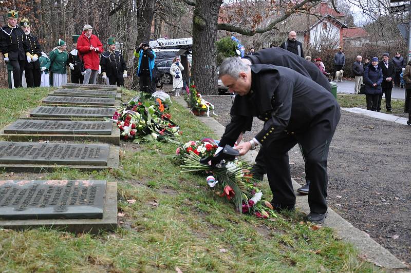 Pietní akt obětem katastrofy na dole Nelson III.