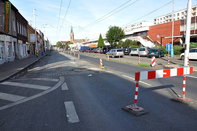 Rekonstrukce Masarykovy ulice v Trnovanech.