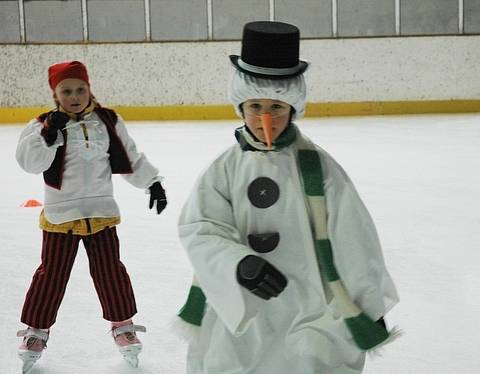 Maškarní karneval na ledě.