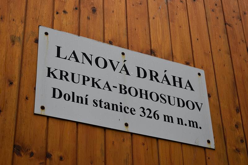 Lanová dráha v Krupce.