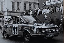 Archivní záběry z dřívějších ročníků Rallye Sklo Union Teplice.