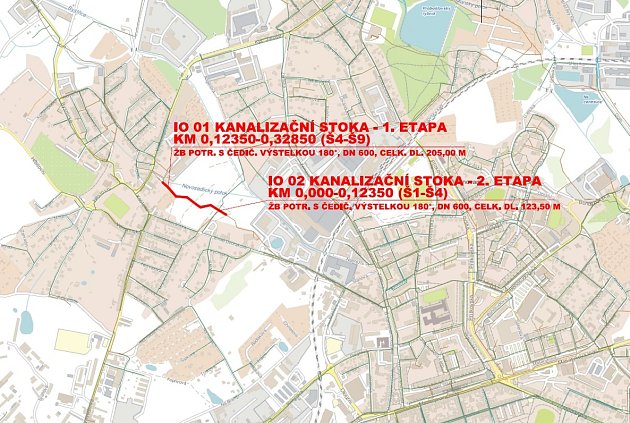 Mapa oprav v ulici Trnovanská.