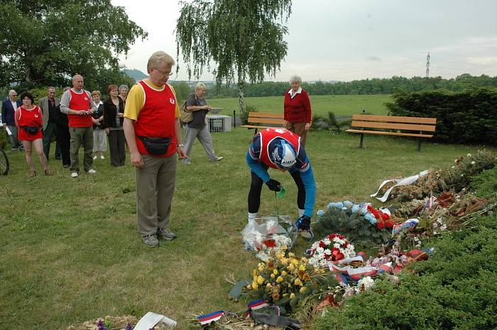 Cyklistická štafeta OV KSČM Teplice